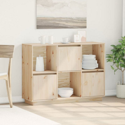B&Q -  Sideboard 110.5X35X80 Cm Solid Wood Pine