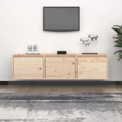 Vidaxl Tv Cabinets 3 Pcs Solid Wood Pine