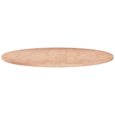 B&Q -  Round Table Top 70X1.5 Cm Solid Wood Oak Table Tops