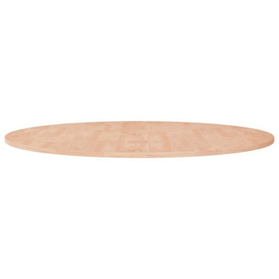 B&Q -  Round Table Top 90X1.5 Cm Solid Wood Oak