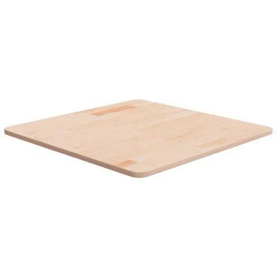 Vidaxl Square Table Top 60X60x1.5 Cm Untreated Solid Wood Oak Brown/Grain