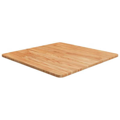 Vidaxl Square Table Top 60X60x1.5cm Treated Solid Wood Oak Table Tops Light/Brown