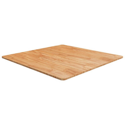 Vidaxl Light/Brown Square Table Top 90X90x1.5cm Treated Solid Wood Oak Table Tops