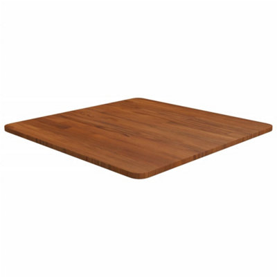 Vidaxl Square Table Top 60X60x1.5cm Treated Solid Wood Oak Table Tops Dark/Brown