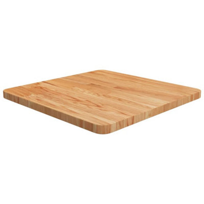 Vidaxl (Light Brown, 50 X 50 X 2.5 Cm (L X W X T)) Solid Wood Oak Square Table Top Desktop Multi Colours Brown Multi Sizes - Image 3