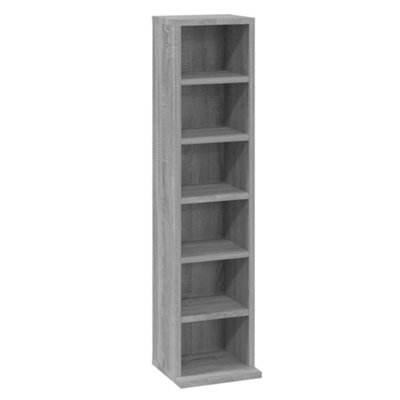 B&Q -  Cd Cabinet Grey Sonoma 21X20X88 Cm Engineered Wood