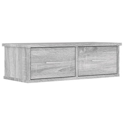 B&Q -  Wall Cabinet Grey Sonoma 60X26X18.5 Cm Engineered Wood