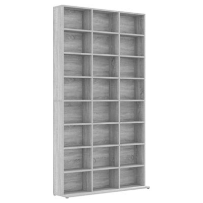 B&Q -  Cd Cabinet Grey Sonoma 102X23X177.5 Cm Engineered Wood
