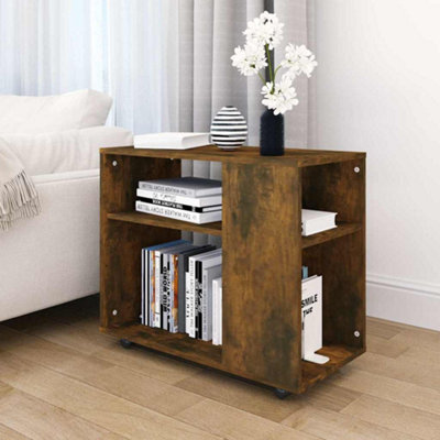 Vidaxl (Smoked Oak) Side Table Hallway End Sofa Table Coffee Couch Table Engineered Wood - Image 3
