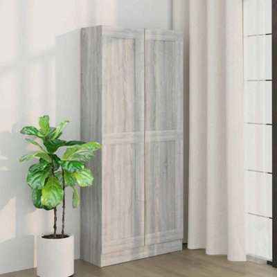 Vidaxl Book Cabinet Grey Sonoma 82.5X30.5X185.5 Cm Engineered Wood from B&Q