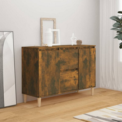Vidaxl Sideboard Smoked Oak 103.5X35X70 Cm Engineered Wood from B&Q