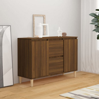 Vidaxl Sideboard Oak 103.5X35x70 Cm Engineered Wood Brown