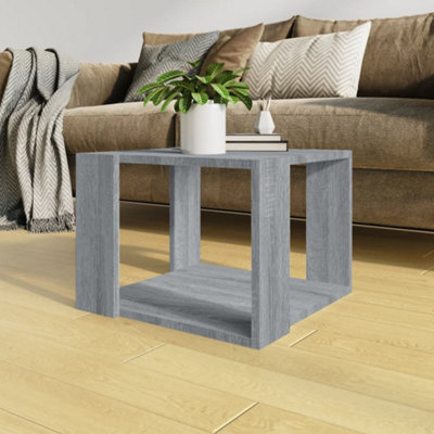 Vidaxl Coffee Table Sonoma 40X40x30 Cm Engineered Wood Grey