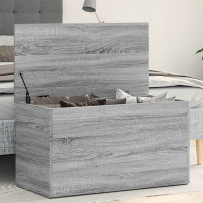 B&Q -  Storage Chest Grey Sonoma 84X42X46 Cm Engineered Wood