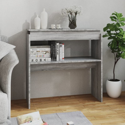 B&Q -  Console Table Grey Sonoma 80X30X80 Cm Engineered Wood
