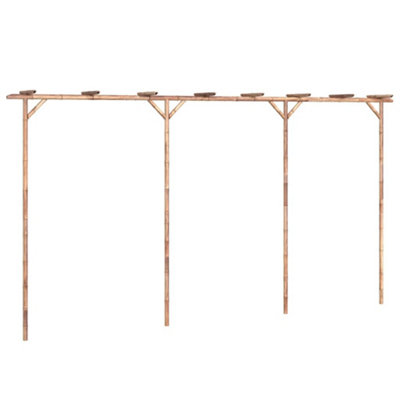 Vidaxl Pergola Bamboo 385X40X205 Cm from B&Q