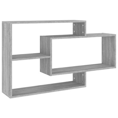 Vidaxl Wall Shelf Grey Sonoma 104X20X58.5 Cm Engineered Wood from B&Q