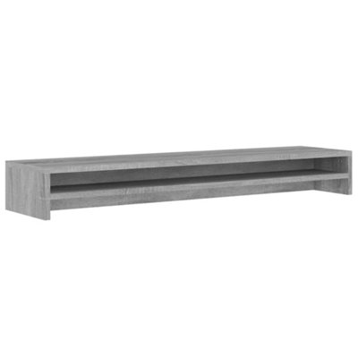 B&Q -  Monitor Stand Grey Sonoma 100X24X13 Cm Engineered Wood