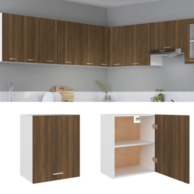 Vidaxl Hanging Cabinet Lyon Brown Oak 50X31X60 Cm Engineered Wood