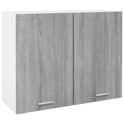 B&Q -  Hanging Cabinet Lyon Grey Sonoma 80X31X60 Cm Engineered Wood