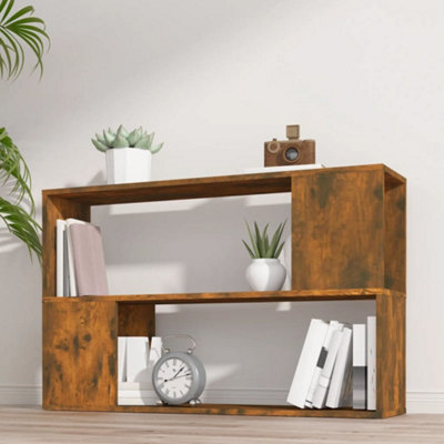 Vidaxl Book Cabinet Smoked Oak 100X24X63 Cm Engineered Wood from B&Q