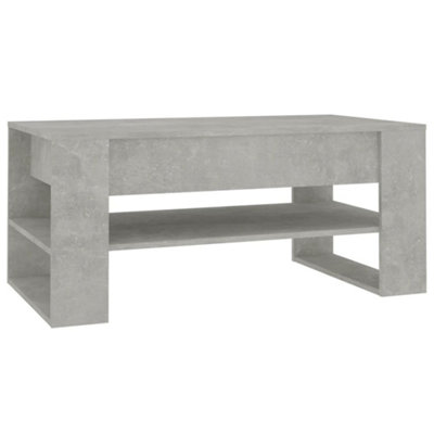 Vidaxl Coffee Table Concrete 102X55x45 Cm Engineered Wood Grey