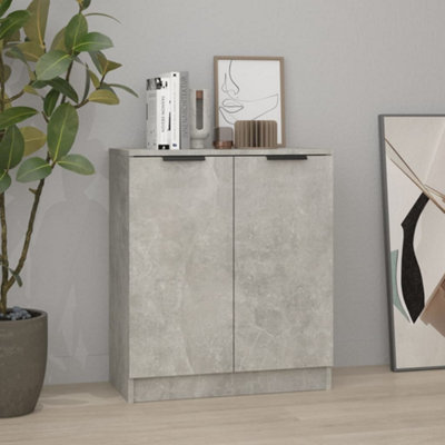 B&Q -  Sideboard Concrete Grey 60X30X70 Cm Engineered Wood