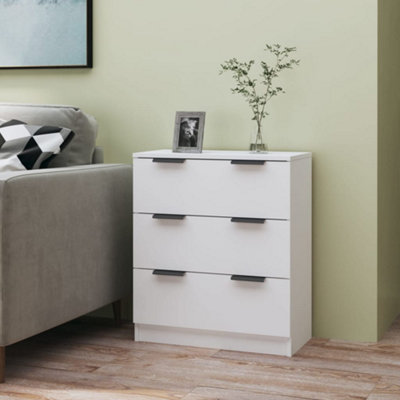 Vidaxl (White) Sideboard Console Cabinet Storage Cupboard Highboard Engineered Wood - Image 4