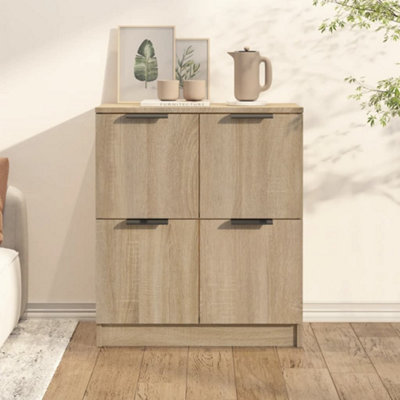B&Q -  Sideboard Sonoma Oak 60X30X70 Cm Engineered Wood