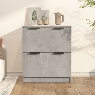 B&Q -  Sideboard Concrete Grey 60X30X70 Cm Engineered Wood