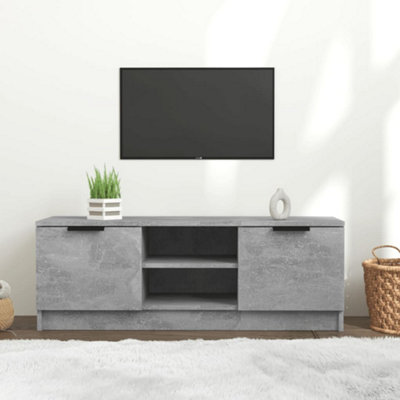 Vidaxl Tv Cabinet Concrete Grey 102X35X36.5 Cm Engineered Wood from B&Q