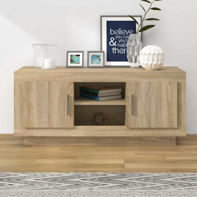 B&Q -  Tv Cabinet Sonoma Oak 102X35X45 Cm Engineered Wood