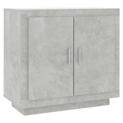 B&Q -  Sideboard Concrete Grey 80X40X75 Cm Engineered Wood