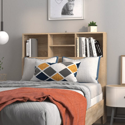Vidaxl Headboard Cabinet Sonoma Oak 100X19X103.5 Cm Headboard Cabinets from B&Q