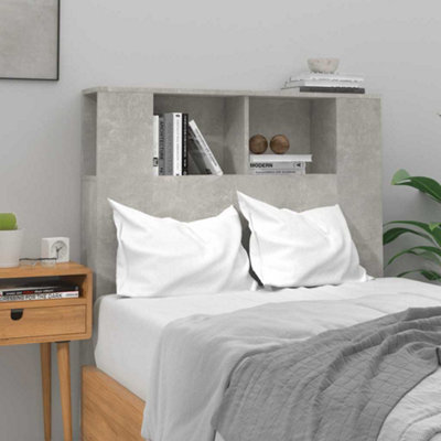 Vidaxl Headboard Cabinet Concrete Grey 100X18.5X102.5 Cm from B&Q