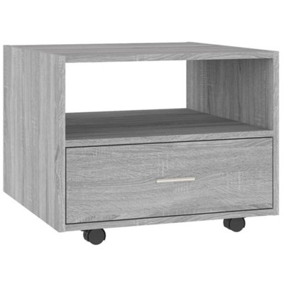 Vidaxl Grey Engineered Wood Coffee Table - 55x55x40 cm - Image 3