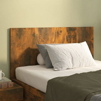 Vidaxl Bed Headboard Smoked Oak 120X1.5x80 Cm Engineered Wood Bed Headboards