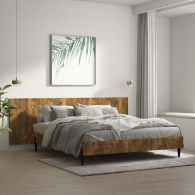 Vidaxl Wall Headboard Smoked Oak 240X1.5X80 Cm Engineered Wood from B&Q