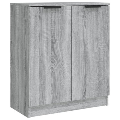 B&Q -  Sideboard Grey Sonoma 60X30X70 Cm Engineered Wood
