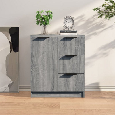 Vidaxl Sideboard Grey Sonoma Engineered Wood from B&Q
