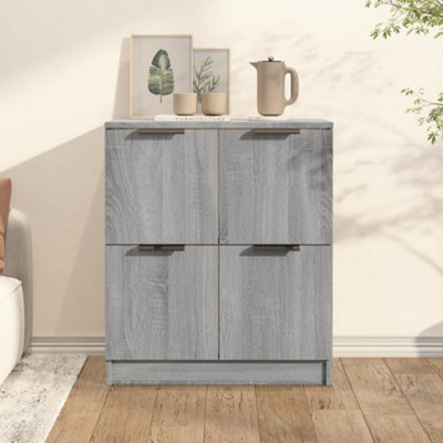 VIDAXL Sideboard - Engineered Wood - Grey - 60x30x70 cm - Image 3