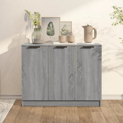 Vidaxl (Grey Sonoma) Sideboard Cupboard Home Storage Highboard Side Cabinet Engineered Wood - Image 3