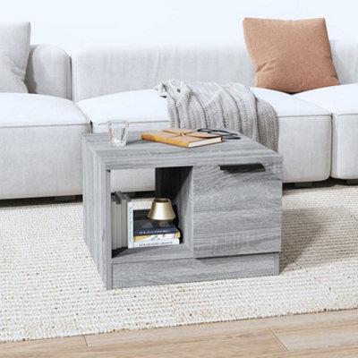 Vidaxl Coffee Table Sonoma 50X50x36 Cm Engineered Wood Grey