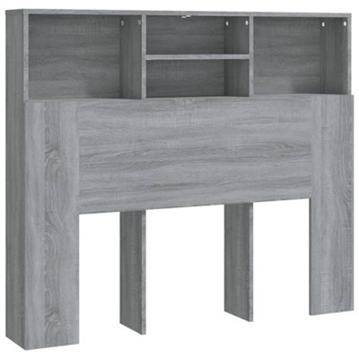 B&Q -  Headboard Cabinet Grey Sonoma 120X19X103.5 Cm