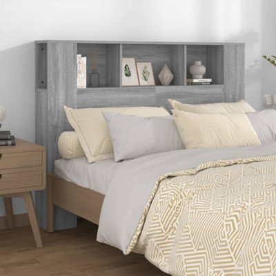 Vidaxl Headboard Cabinet Sonoma 140X18.5x104.5 Cm Headboard Cabinets Grey