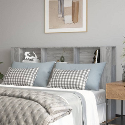Vidaxl Headboard Cabinet Sonoma 180X18.5x104.5 Cm Headboard Cabinets Grey