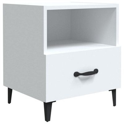 VIDAXL Bedside Cabinet - Extra Small - White - Image 3