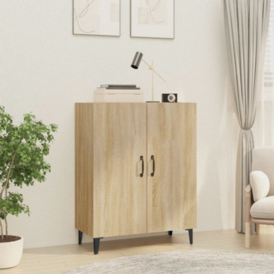 VidaXL Sideboard Sonoma Oak 70x34x90 cm Engineered Wood - Brown - Image 4