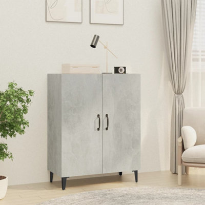 Vidaxl Sideboard Concrete 70X34x90 Cm Engineered Wood Grey