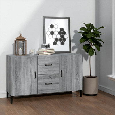 Vidaxl Sideboard Sonoma 100X36x60 Cm Engineered Wood Sideboards Grey